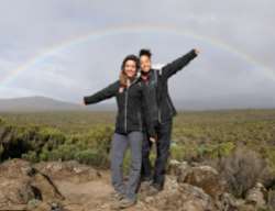 She climbed Mount Kilimanjaro alongside other celebrities to raise funds for  Comic Relief's Red Nose Day.